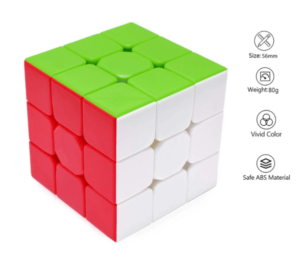 Speed Cube 3x3 Stickerless – Smooth Magic Puzzle Cube, Professional Brain Teaser Toy for Kids & Adults, Stocking Stuffer Gift - Image 4