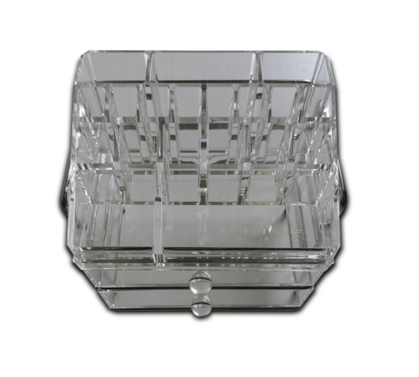 Asmiat 2-Drawer Acrylic Makeup Organizer – Clear, Stackable Vanity Storage for Cosmetics, Jewelry, Hair Clips & Skincare - Image 2