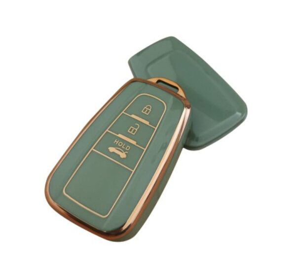 Toyota Key Fob Cover for Smart Keys, Premium TPU Protective Case with Elegant Rose Gold Trim, Scratch-Resistant and Full Coverage Shell for Camry, Corolla, RAV4, Prius and More - Image 2