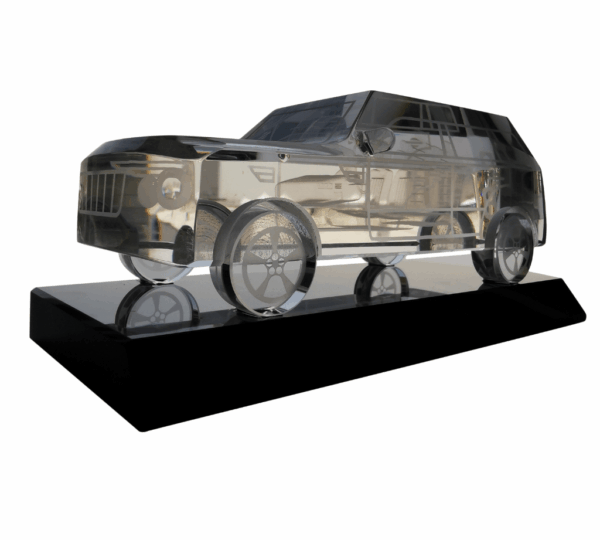 Luxury Crystal Car Model Showpiece – Premium Glass Home Décor & Souvenir Collectible - Image 3
