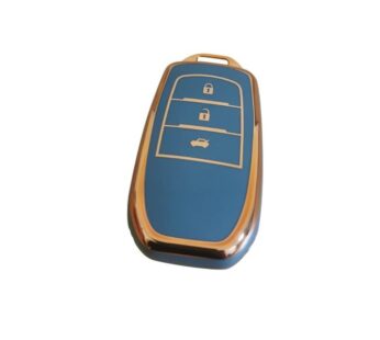 Toyota Key Fob Cover for 3-Button Smart Keys, Premium TPU Protective Case with Full Coverage, Anti-Slip and Scratch-Resistant Shell for Camry, Corolla, RAV4, Prius and More