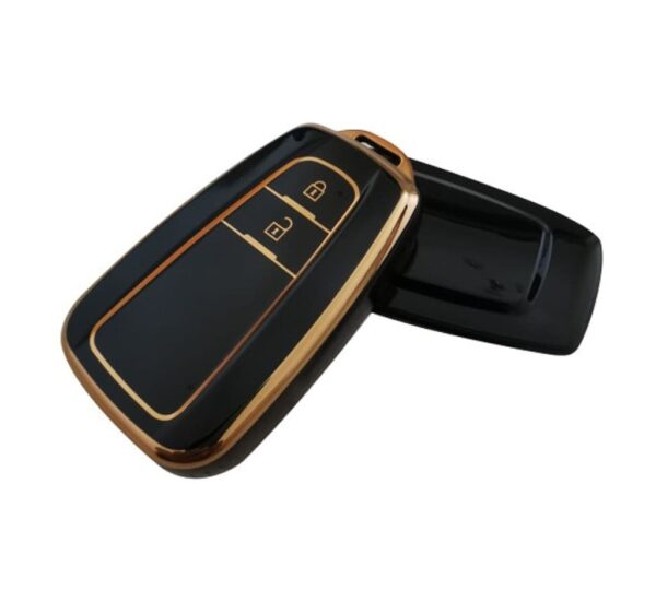 Toyota Smart Key Fob Cover Compatible with Camry, Corolla, RAV4, Highlander, Prius – Premium Soft TPU Protective Case with Full Coverage, Scratch-Resistant and Durable Design, Stylish Glossy Finish for Toyota Remote Key - Image 3