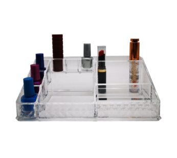Elegant Transparent Makeup Organizer for Home or Professional Use – Keeps Your Cosmetics Visible and Accessible, Clear Transparent Makeup Organizer with Multiple Drawers for Easy Access and Perfect Vanity Storage