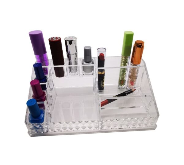 Elegant Transparent Makeup Organizer for Home or Professional Use – Keeps Your Cosmetics Visible and Accessible, Clear Transparent Makeup Organizer with Multiple Drawers for Easy Access and Perfect Vanity Storage - Image 3