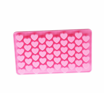 Heart Shaped Silicone Chocolate Mold, 55-Cavity Non-Stick Tray for Valentine’s Day, Weddings, for Making Chocolates, Candies, Jelly, Ice Cubes, Great for Baking Lovers