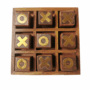 Tic Tac Toe Tabletop Game Set – Handcrafted Wooden XOX Game for Kids | Classic Tic Tac Toe Coffee Table Décor