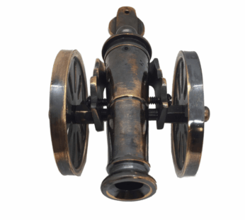 Vintage Metal Cannon Model with Wheels – Antique-Style Desktop Ornament for Home or Office, Ideal Housewarming Gift & Decorative Collectible for History Lovers and Military Enthusiasts