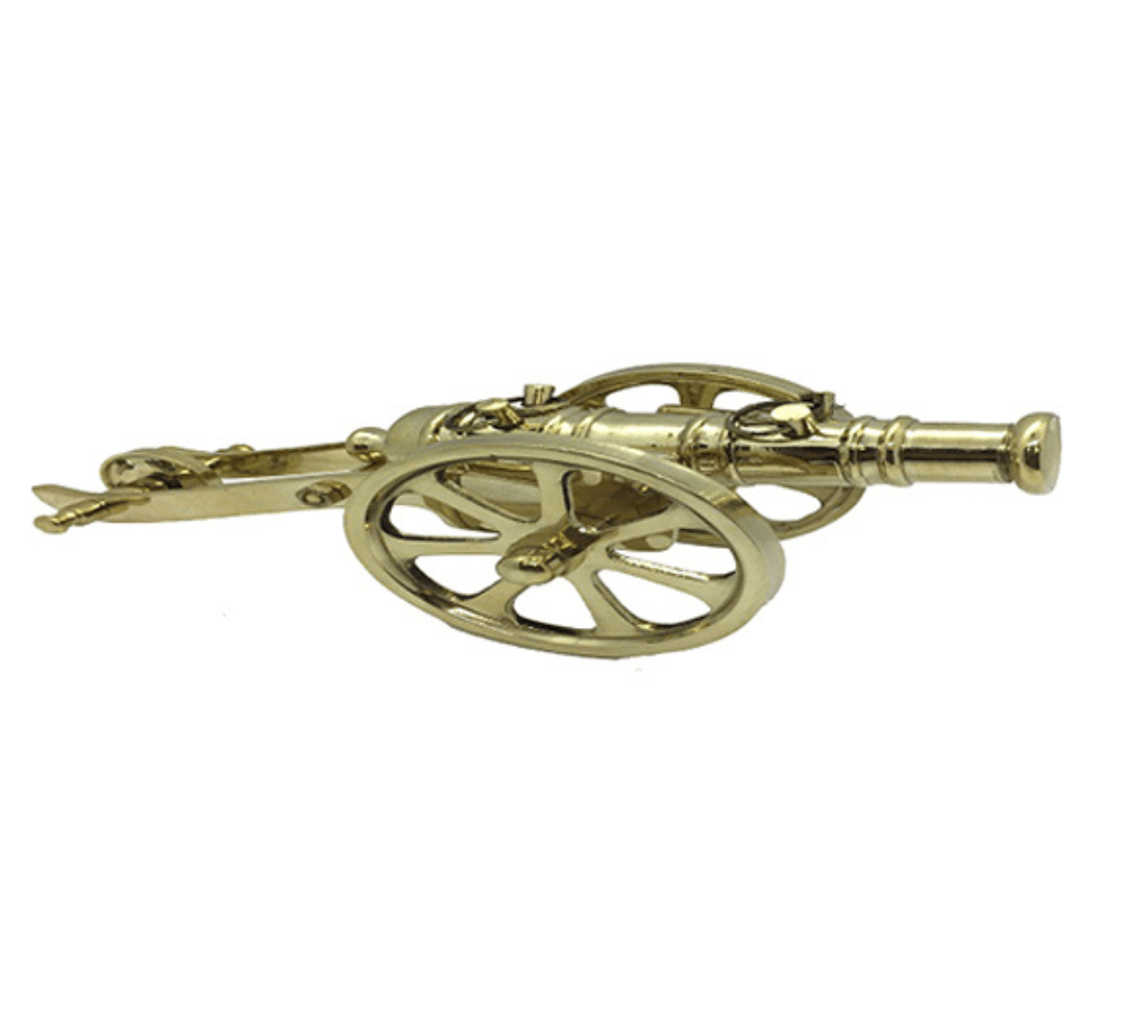 Decorative Metal Cannon Replica with Rolling Wheels – Unique Housewarming Gift and Home Décor Piece for Living Room, Office Desk, or Study – Classic Artillery Model for Collectors and Gifting - Image 2