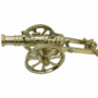 Decorative Metal Cannon Replica with Rolling Wheels – Unique Housewarming Gift and Home Décor Piece for Living Room, Office Desk, or Study – Classic Artillery Model for Collectors and Gifting