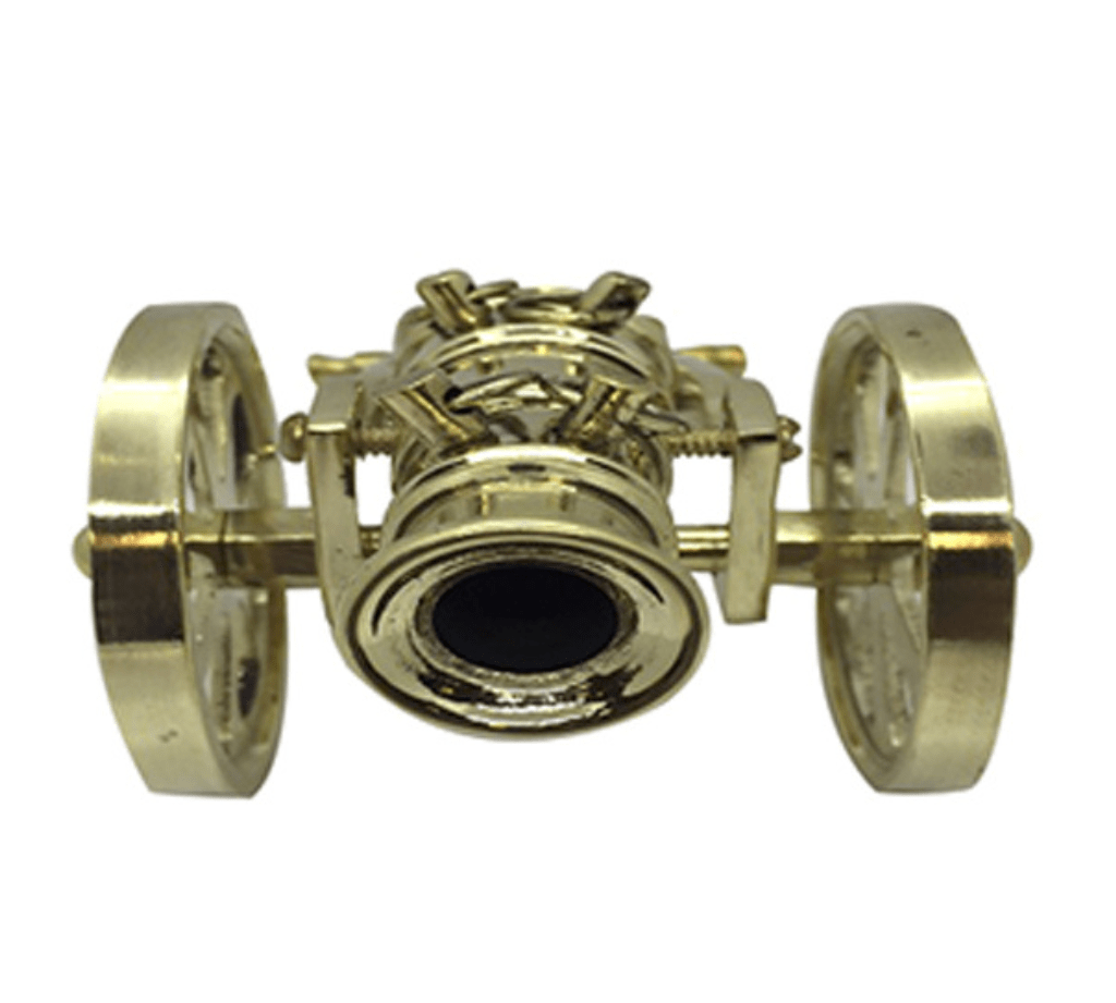 Decorative Metal Cannon Replica with Rolling Wheels – Unique Housewarming Gift and Home Décor Piece for Living Room, Office Desk, or Study – Classic Artillery Model for Collectors and Gifting - Image 3