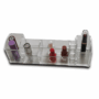 Asmiat Acrylic Makeup Brush Organizer – Clear Multi-Slot Cosmetic Storage & Eyeliner Display Holder for Brushes and Tools