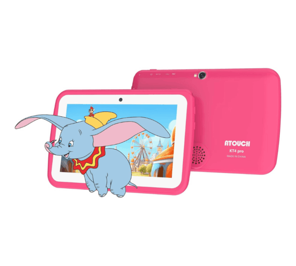 Atouch at your heart KT4 Pro Kids Tablet - 7" Android Tablet with 8GB RAM, 256GB Storage, WiFi, Parental Controls & Durable EVA Case - Ideal for Early Education & Learning (Rose Red) - Image 3