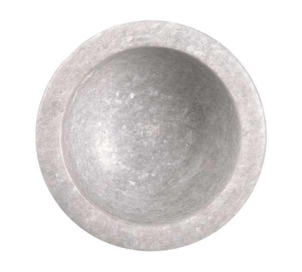Handmade Natural White Marble Mortar & Pestle 4x4 Inch – Manual Spice Grinder, Garlic Crusher, Chutney Maker & Herb Mixer - Image 2