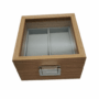 Premium Wooden Watch Box for 2 Watches – Elegant Pear Wood Pattern, Durable Hardware Accessories, Ideal Gift for Men & Women